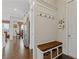Charming entryway with a built-in bench, storage baskets, and coat hooks at 340 Marietta Walk Ln, Marietta, GA 30064