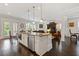 Gourmet kitchen with stainless steel appliances, a center island, and an open layout at 340 Marietta Walk Ln, Marietta, GA 30064
