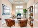 Stylish home office with large window, comfortable seating, and built-in shelving at 0 Ebenezer Rd, Fayetteville, GA 30215