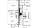 Detailed floor plan showcasing the layout of the home, including the kitchen, bedrooms, and garage at 2266 Ashton Dr, Conyers, GA 30013