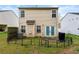 Exterior rear view of the home with a fenced yard at 112 Silver Fox Trl, Dallas, GA 30157