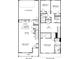 Detailed two-story floor plan featuring kitchen, dining, great room, bedrooms, loft, and two-car garage at 2270 Ashton Dr, Conyers, GA 30013