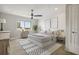 Bright bedroom features a large window, neutral decor, and geometric rug at 2285 Peachtree Ne Rd # 1207, Atlanta, GA 30309