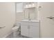 Bathroom with modern sink, vanity, fixtures, and lighting at 556 James P Brawley Nw Dr, Atlanta, GA 30318