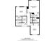 Floor plan showcasing the layout of the second floor with labeled rooms and square footage at 1184 Red Oak Cv, Tucker, GA 30084