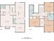 Two-story floor plan highlighting room sizes and placements in the house at 2060 Clairmeade Ne Way, Atlanta, GA 30329