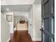 Welcoming foyer with hardwood floors leading into the spacious and comfortable living room at 2060 Clairmeade Ne Way, Atlanta, GA 30329