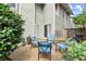 Backyard patio features an outdoor seating area and grill surrounded by a wooden fence at 2060 Clairmeade Ne Way, Atlanta, GA 30329