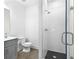 Modern bathroom featuring a glass-enclosed shower and updated fixtures at 699 Pryor Sw St # 4, Atlanta, GA 30315