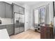 Modern kitchen featuring stainless steel appliances and gray cabinetry at 699 Pryor Sw St # 4, Atlanta, GA 30315