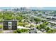 Aerial view of townhomes with downtown skyline and highway access at , Atlanta, GA 30315