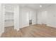 Bright bedroom boasts a walk-in closet and contemporary decor at 180 Railroad St, Canton, GA 30114