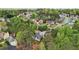 This home has a stunning aerial view in a beautiful community with mature landscaping and well-maintained homes at 740 Trillium Ln, Lilburn, GA 30047
