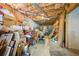 Unfinished basement with concrete floor and walls, and exposed ceiling with ductwork at 740 Trillium Ln, Lilburn, GA 30047