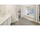 Bathroom features a soaking tub, double vanity and a walk-in closet at 740 Trillium Ln, Lilburn, GA 30047