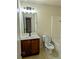 Standard bathroom with vanity, toilet and shower-tub with functional design at 2930 Smith Ridge Trce, Peachtree Corners, GA 30071