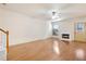 Living room featuring a fireplace and hardwood flooring at 2930 Smith Ridge Trce, Peachtree Corners, GA 30071