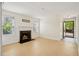 Bright living room with a fireplace and views of the exterior at 5638 River Heights Se Xing, Marietta, GA 30067