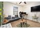 This bedroom features an accent wall, making it a stylish and inviting space at 780 Nehemiah Sw Ln # 37, Atlanta, GA 30331