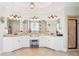 Bathroom featuring double sinks, granite countertops, a makeup vanity, and a walk-in shower at 968 Woodtrace Ln, Auburn, GA 30011