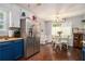 Charming dining area next to the kitchen with hardwood floors and natural light at 10 Powder Dr, Dallas, GA 30157