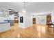 Bright living room with white brick fireplace and open layout at 3960 Mason Creek Rd, Winston, GA 30187