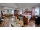 Large main bedroom with wood floors and high ceilings provides an open space at 605 Oak Terrace Drive, Covington, GA 30016