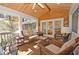 Relaxing sunroom with comfortable seating, vaulted ceilings, and large windows showcasing the natural surroundings at 4495 Glengary Ne Dr, Atlanta, GA 30342