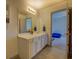 Bathroom with single sink vanity at 4975 Skyland Pkwy, Cumming, GA 30028
