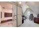 Home spa with wooden sauna and attached dressing space at 211 Meritage Dr, Alpharetta, GA 30022
