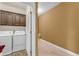 Functional laundry area with washer, dryer, and cabinets at 80 Lanier Rdg, Acworth, GA 30101