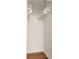 Empty closet featuring wood flooring and white wire shelving for optimal storage solutions at 891 Spencer Nw St, Atlanta, GA 30314