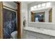 Bathroom with granite countertop vanity and access to the shower and bedroom at 1195 Braselton Hwy, Lawrenceville, GA 30043