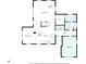 Floor plan of the first floor of the home at 1615 Hilltop Ct, Woodstock, GA 30188
