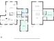 Floor plan of the first and second floor of the home at 1615 Hilltop Ct, Woodstock, GA 30188