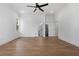 Spacious bedroom with hardwood floors, closet, and ensuite bath at 450 Birkdale Dr, Fayetteville, GA 30215