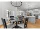 Dining room opens up to the kitchen and living room, creating an open concept at 450 Birkdale Dr, Fayetteville, GA 30215