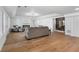 Spacious living room featuring hardwood floors and fireplace at 450 Birkdale Dr, Fayetteville, GA 30215