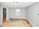 Bedroom space featuring neutral gray walls, awaiting flooring, ready for customization and decor at 2194 Ivydale St, Atlanta, GA 30344