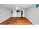 Bedroom with ceiling fan, closet for easy storage, and hardwood floors at 2194 Ivydale St, Atlanta, GA 30344