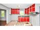 Kitchen features upper and lower cabinets, with space for appliances, and a window view at 2194 Ivydale St, Atlanta, GA 30344