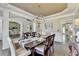 Elegant dining room showcasing hardwood floors and open concept living at 6770 Ulster Ct, Alpharetta, GA 30005