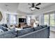 Bright living room featuring a comfortable sofa, and windows offers a perfect space to relax at 6770 Ulster Ct, Alpharetta, GA 30005