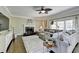 Bright living room with hardwood floors, fireplace, and comfortable seating area at 6770 Ulster Ct, Alpharetta, GA 30005