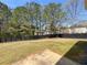 Large fenced backyard with mature trees, offering plenty of space for recreation and privacy at 3903 Cain Mill Dr, Lithonia, GA 30038