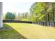 Well-kept backyard featuring a green lawn, privacy fence, and lush surroundings at 3903 Cain Mill Dr, Lithonia, GA 30038