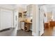 Butler pantry featuring modern cabinets, butcher block counters, and stainless steel appliances at 1514 Rogers Sw Ave, Atlanta, GA 30310