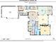 Detailed floor plan of the home's main level, showcasing room dimensions and layout at 6316 Woodlake Dr, Buford, GA 30518