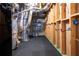 The basement features a dark carpeted floor and exposed HVAC ductwork and plumbing at 319 Riverton Way, Woodstock, GA 30188