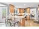 Updated kitchen with breakfast bar and stainless-steel appliances with access to deck at 2051 Candlewood Ne Ct, Marietta, GA 30066